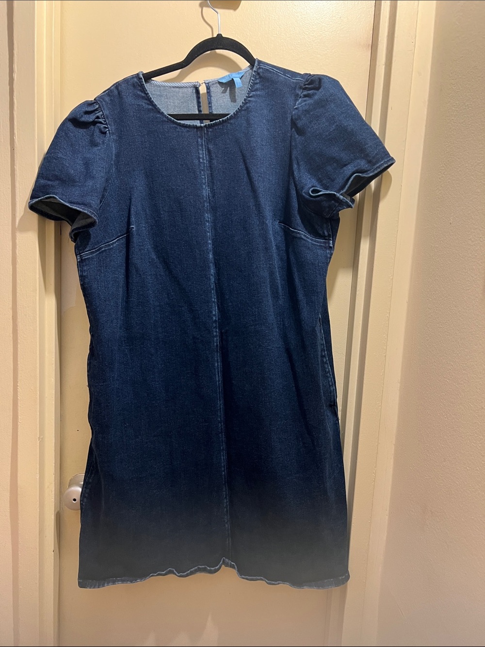 Draper James Dark Indigo Denim Short Sleeve Dress